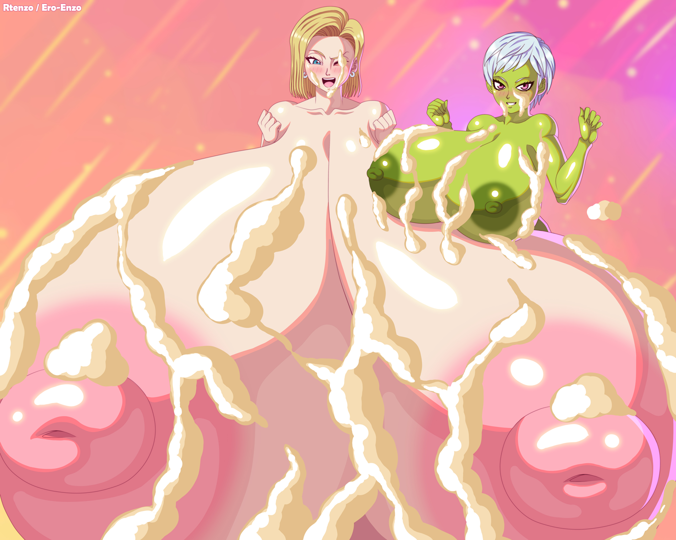 Android 18, Cheelai - Rtenzo (3)