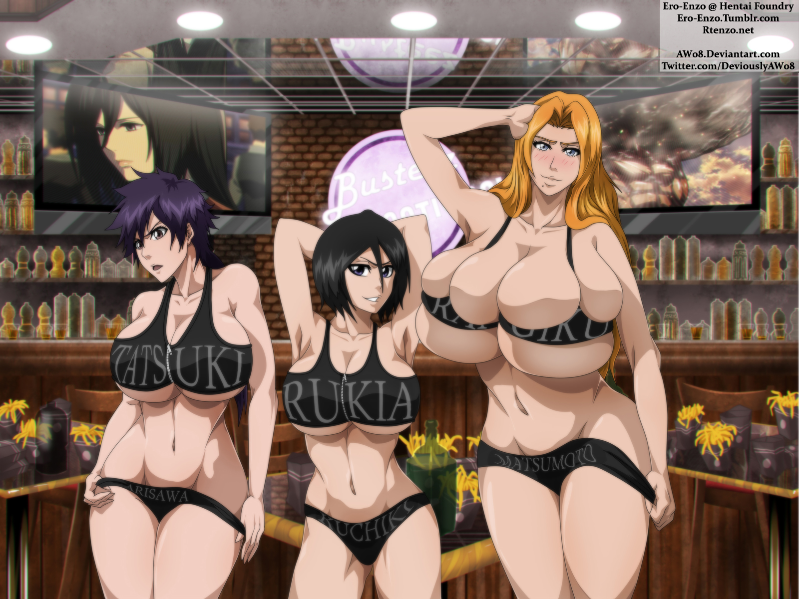 Tatsuki, Rukia, Rangiku - Rtenzo (1)